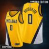 Tyrese Haliburton 0 Indiana Pacers Statement Edition Gold Jersey - Men
