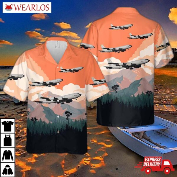 U.s. Air Force Boeing Kc-135r Stratotanker (717-148) Hawaiian Shirt