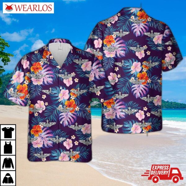 U.s. Air Force Flight Engineer Senior Wings Hawaiian Shirt