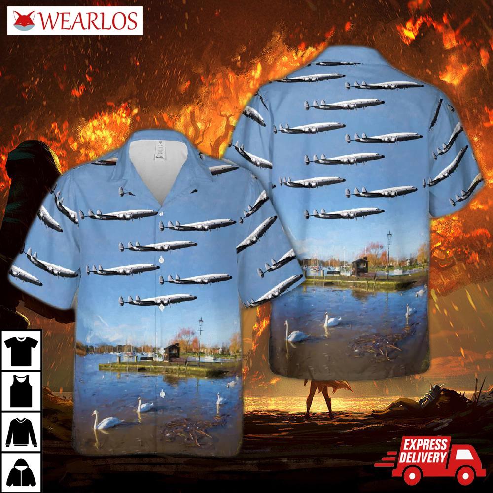 U.s. Air Force Lockheed C-121g-lo Constellation 54-4062 City Of Jackson Hole, 187th Transport Squadron, 153rd Group, Wyoming National Guard Hawaiian Shirt