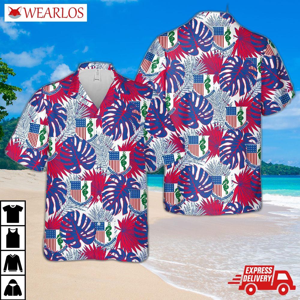 U.s. Army Medical Corps Hawaiian Shirt