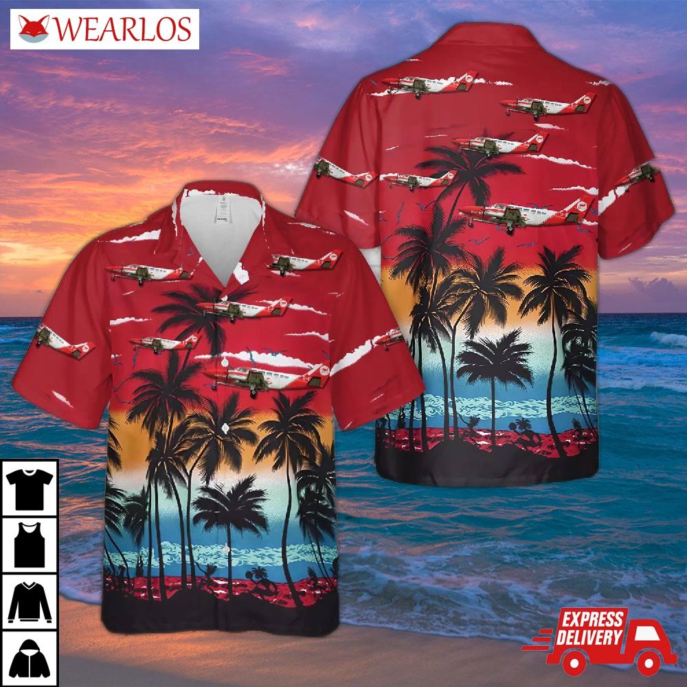 Uk Coast Guard Cessna 404 Titan Hawaiian Shirt