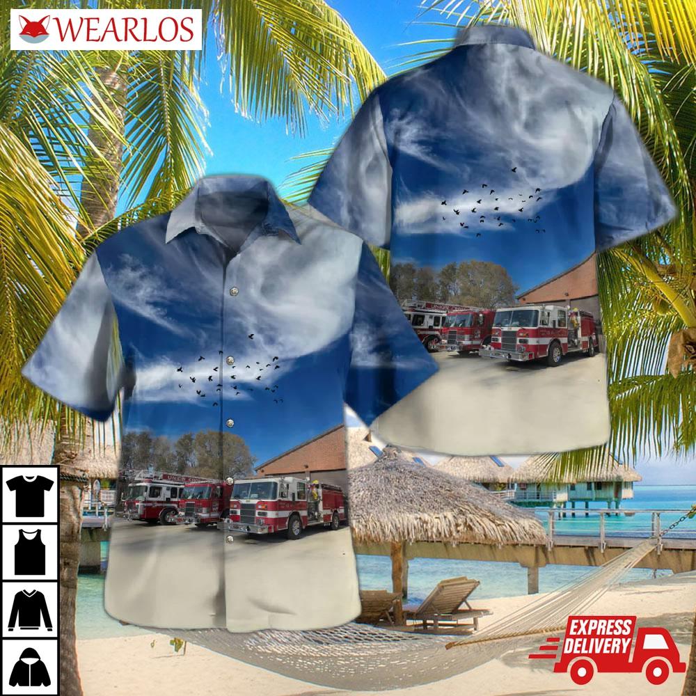Union Cross Fire And Rescue, Kernersville, North Carolina Hawaiian Shirt
