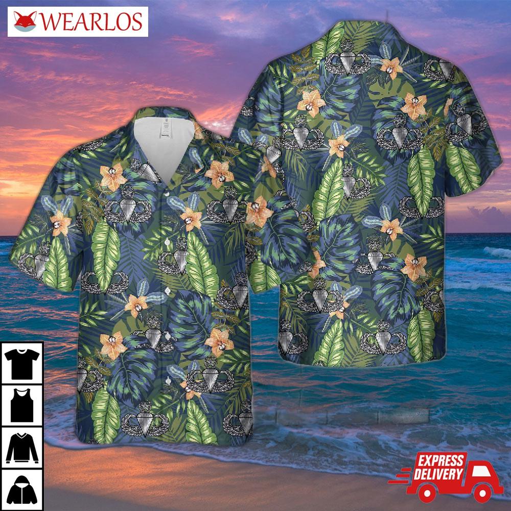 United States Army Jumpmaster School Hawaiian Shirt