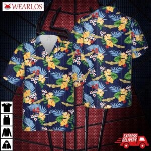 United States Coast Guard Rescue Swimmer Badge Hawaiian Shirt