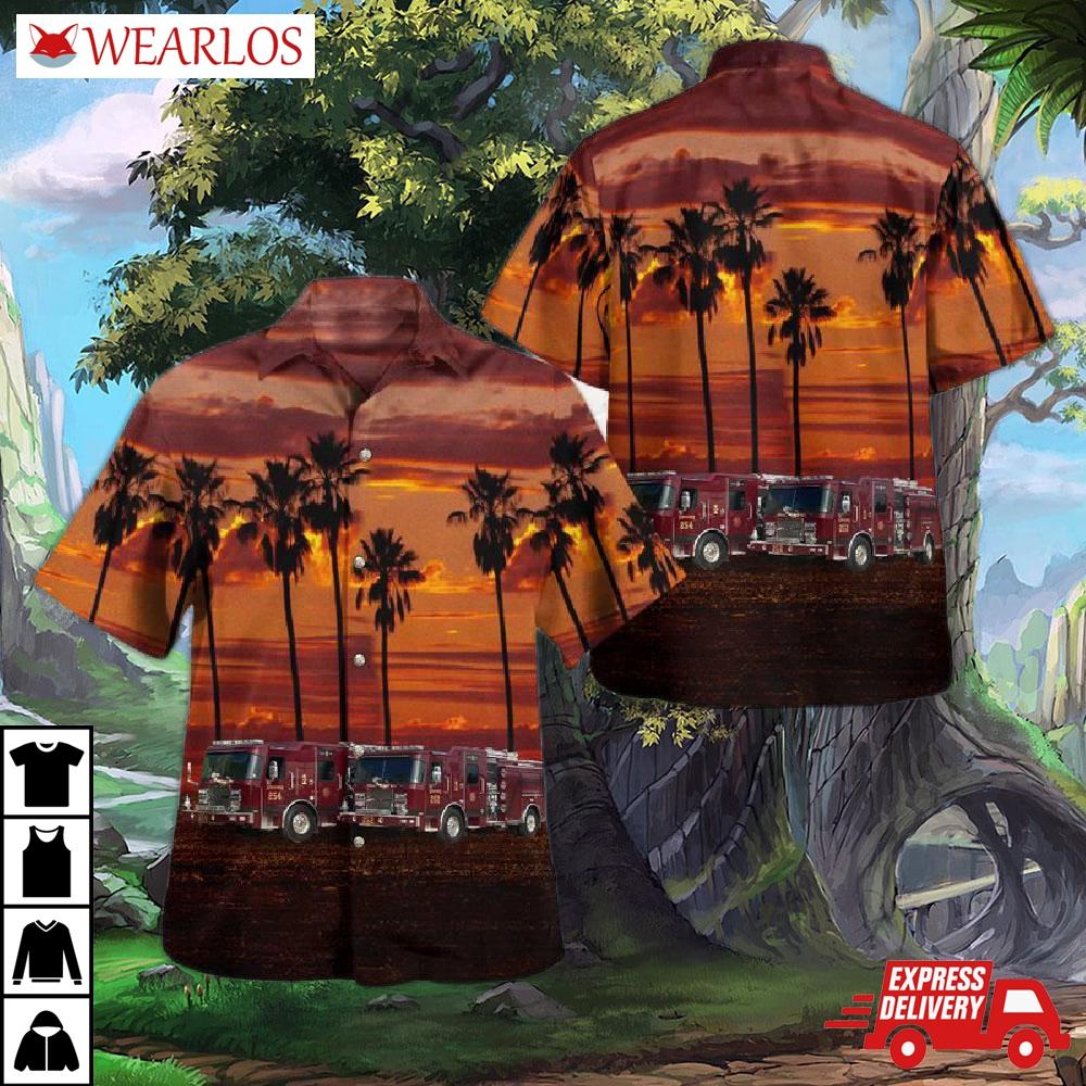 Urbana, Illinois, City Of Urbana Fire Department Hawaiian Shirt