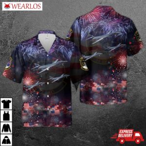 Us Air Force 28th Aircraft Maintenance Squadron Rockwell B-1b Lancer, 4th Of July Hawaiian Shirt