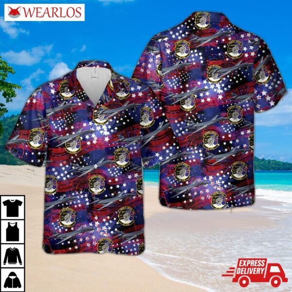 Us Air Force 28th Aircraft Maintenance Squadron Rockwell B-1b Lancer, 4th Of July Hawaiian Shirt