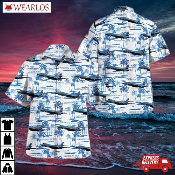 Us Air Force 28th Bomb Wing Rockwell B-1b Lancer Hawaiian Shirt
