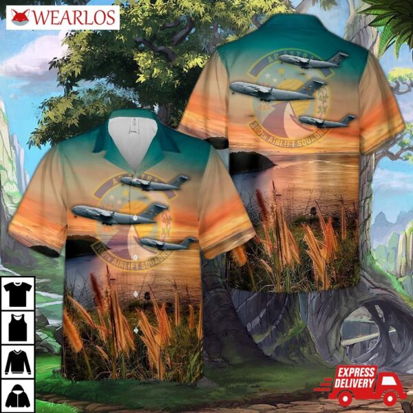 Us Air Force 300th Airlift Squadron The Spirit Of Berlin, C-17 Globemaster 3D Hawaiian Shirt