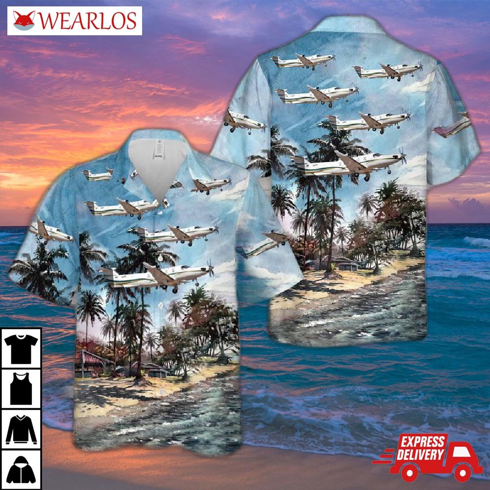 Us Air Force 318th Special Operations Squadron Pilatus U-28a (pc12-45) 05-0594 Hawaiian Shirt