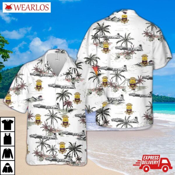 Us Air Force 390th Bombardment Group (h) Boeing B-17 Flying Fortress "i'll Be Around" Hawaiian Shirt
