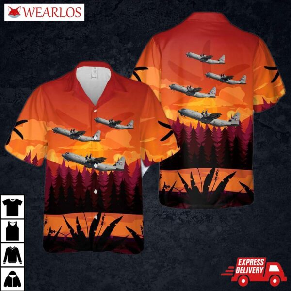 Us Air Force 39th Airlift Squadron Lockheed C-130j Super Hercules Hawaiian Shirt