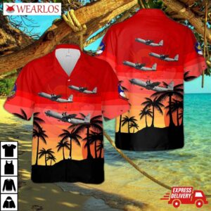 Us Air Force 39th Airlift Squadron Lockheed C-130j Super Hercules Hawaiian Shirt