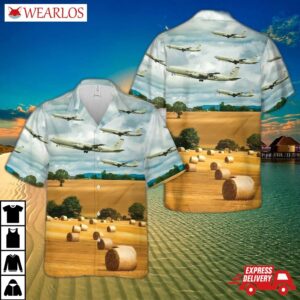 Us Air Force 461st Control Wing E8c J-stars Hawaiian Shirt