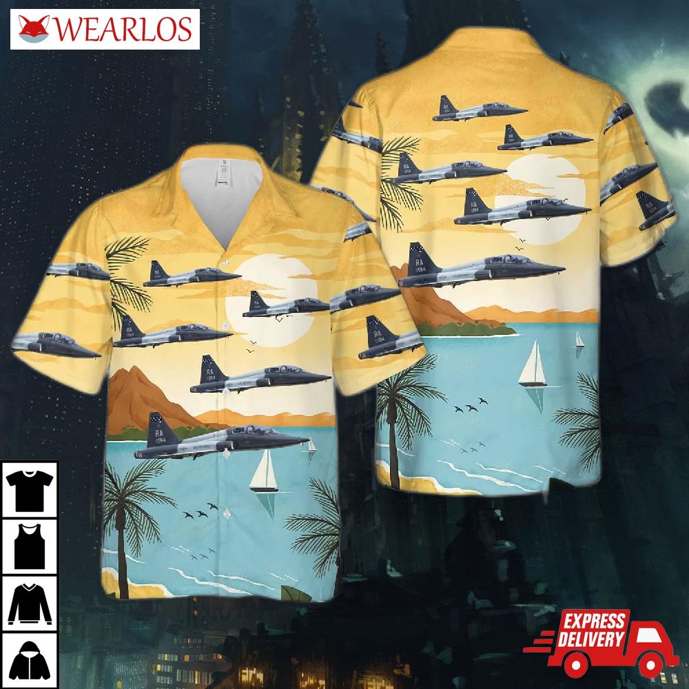 Us Air Force 575th Amxs T-38c Talon Hawaiian Shirt