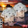 Us Air Force 5th Flying Training Squadron Convair F-106 Delta Dart Past Mt. Rushmore Hawaiian Shirt