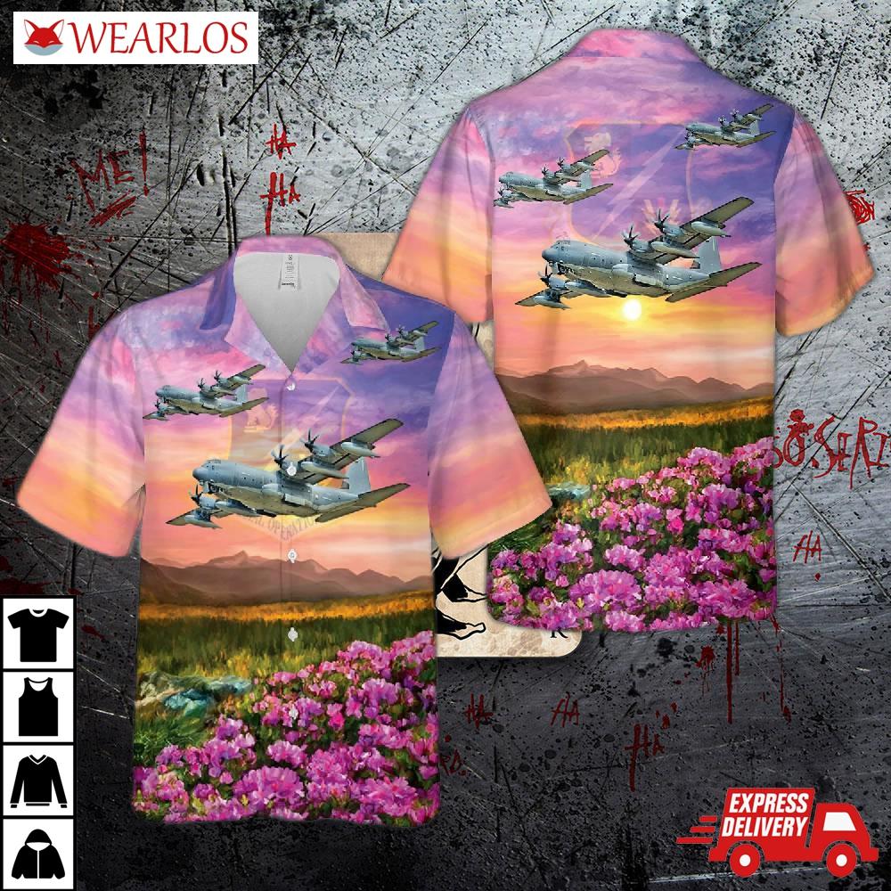 Us Air Force 752nd Special Operations Group Mc-130j Commando Ii Hawaiian Shirt