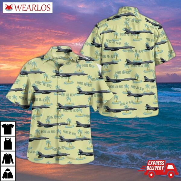 Us Air Force 7th Bomb Wing (7 Bw) Rockwell B-1 Lancer Hawaiian Shirt