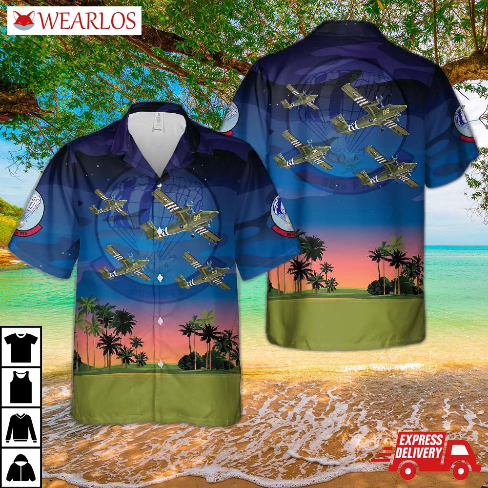 Us Air Force 98th Flying Training Squadron Uv-18b Twin Otter Hawaiian Shirt