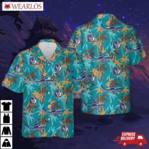 Us Air Force 9th Special Operations Squadron Lockheed Mc-130j Commando Ii Hawaiian Shirt