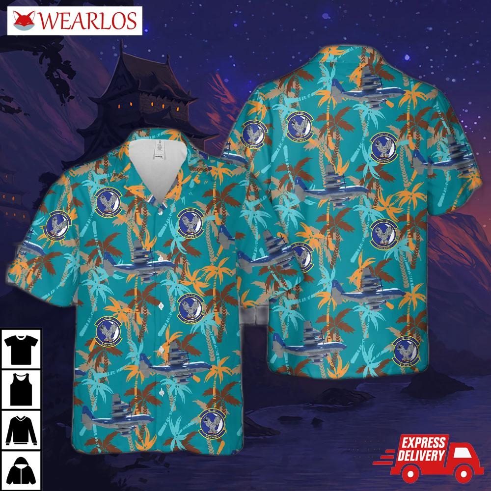 Us Air Force 9th Special Operations Squadron Lockheed Mc-130j Commando Ii Hawaiian Shirt