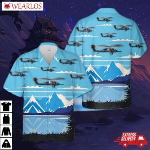 Us Air Force Alaska National Guard 210th Rescue Squadron Hh-60g Pave Hawk Hawaiian Shirt