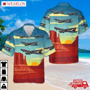 Us Air Force Arizona National Guard Boeing Kc-135 Stratotanker 62-3516 Hawaiian Shirt
