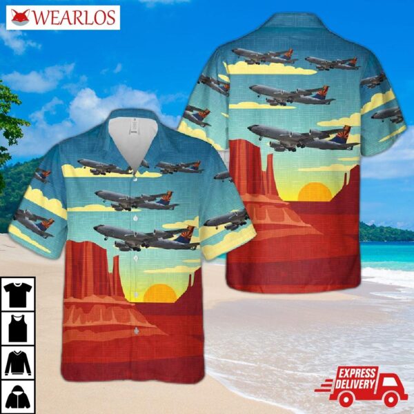 Us Air Force Arizona National Guard Boeing Kc-135 Stratotanker 62-3516 Hawaiian Shirt