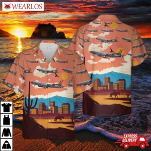 Us Air Force Arizona National Guard Boeing Kc-135r Stratotanker Hawaiian Shirt