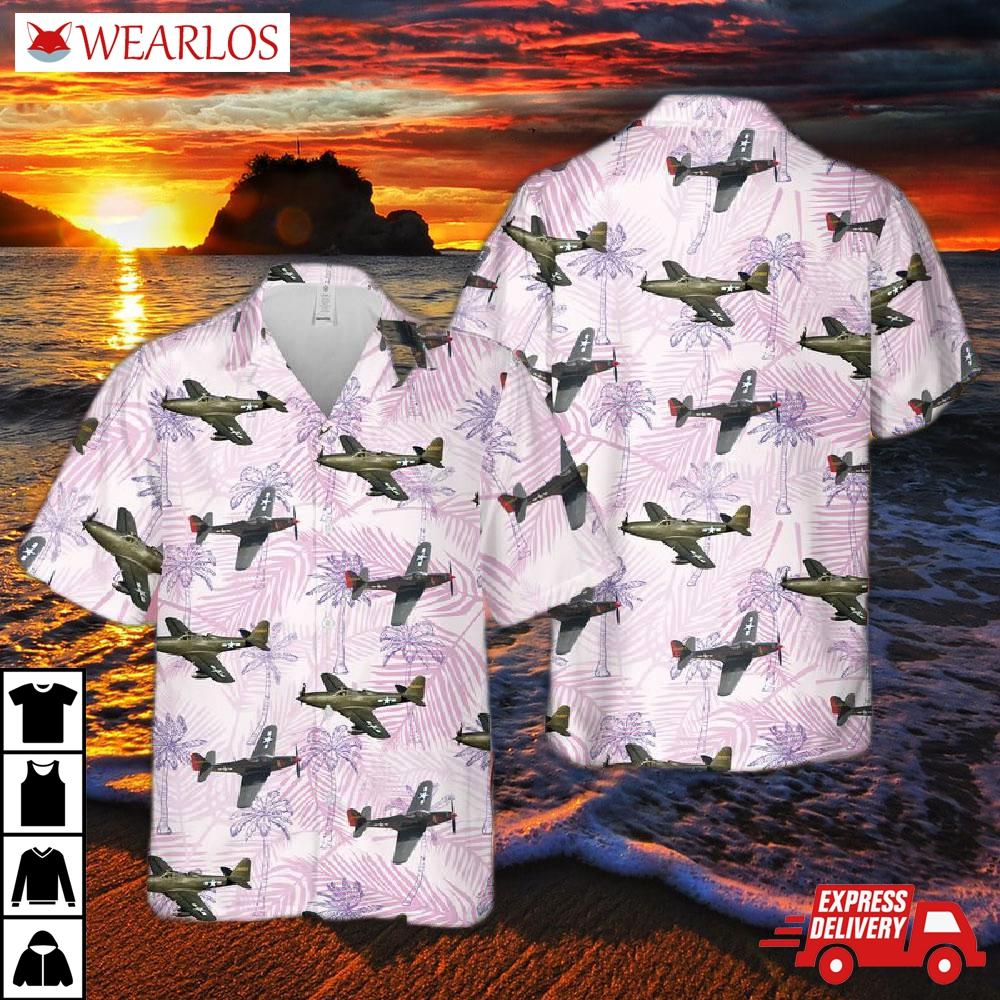 Us Air Force Bell P-63 Kingcobra Hawaiian Shirt