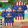 Us Air Force Bell Uh-1n Twin Huey 1st Helicopter Squadron, 4th Of July Hawaiian Shirt