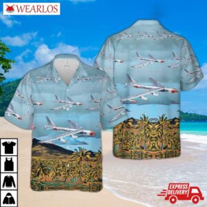 Us Air Force Boeing B-52d Stratofortress Hawaiian Shirt