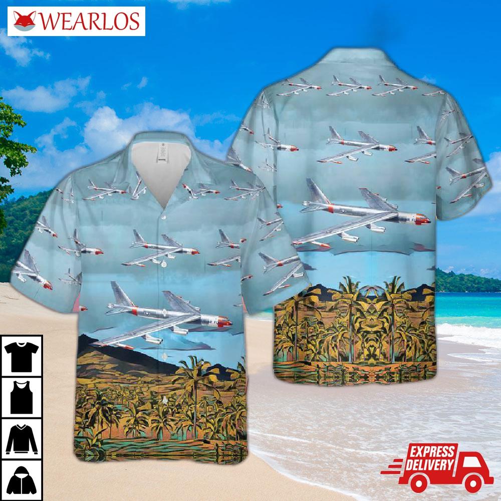 Us Air Force Boeing B-52d Stratofortress Hawaiian Shirt