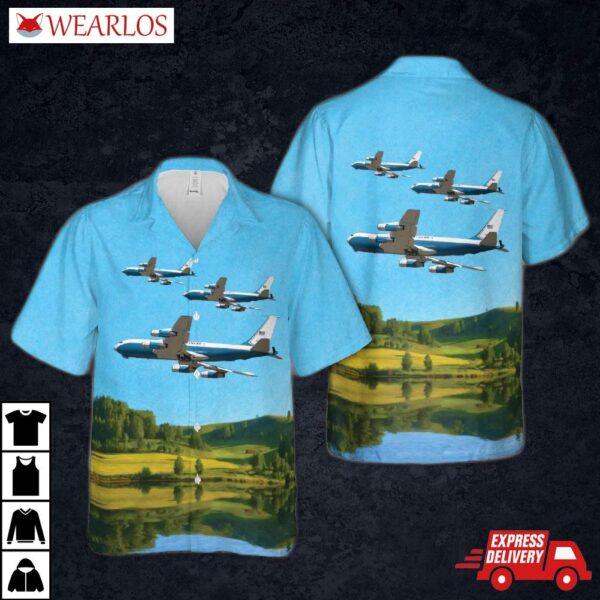 Us Air Force Boeing Kc-135e Stratotanker (717-148) Hawaiian Shirt