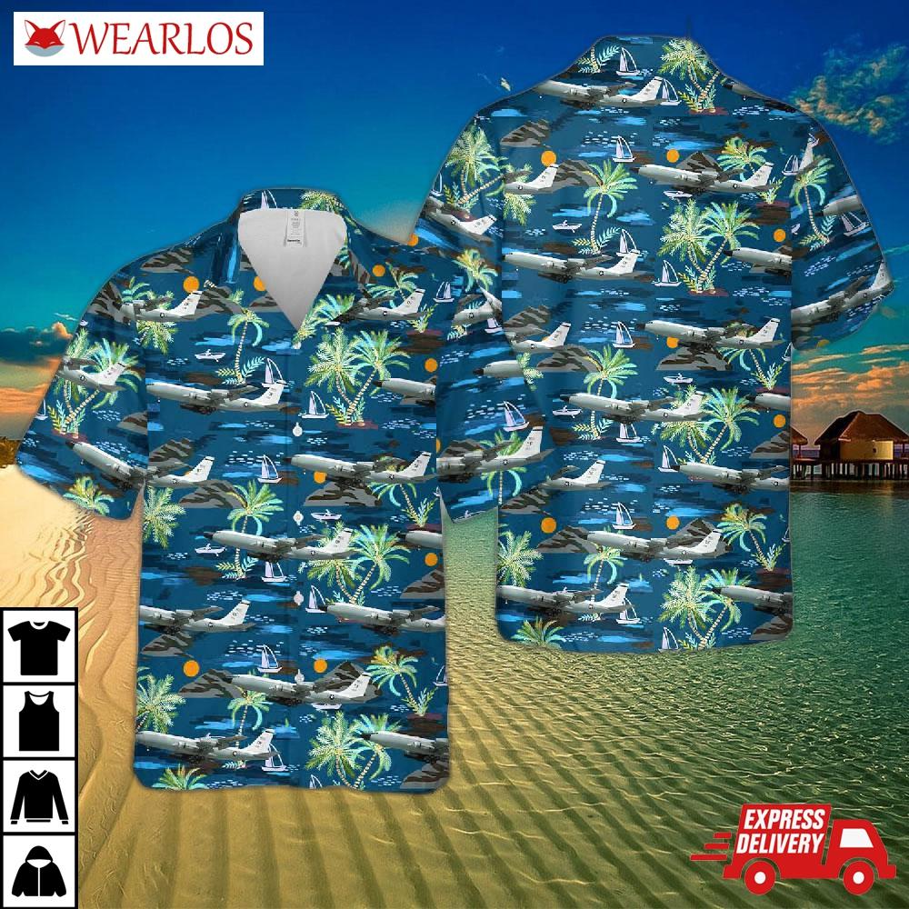 Us Air Force Boeing Tc-135s (717-158) Hawaiian Shirt