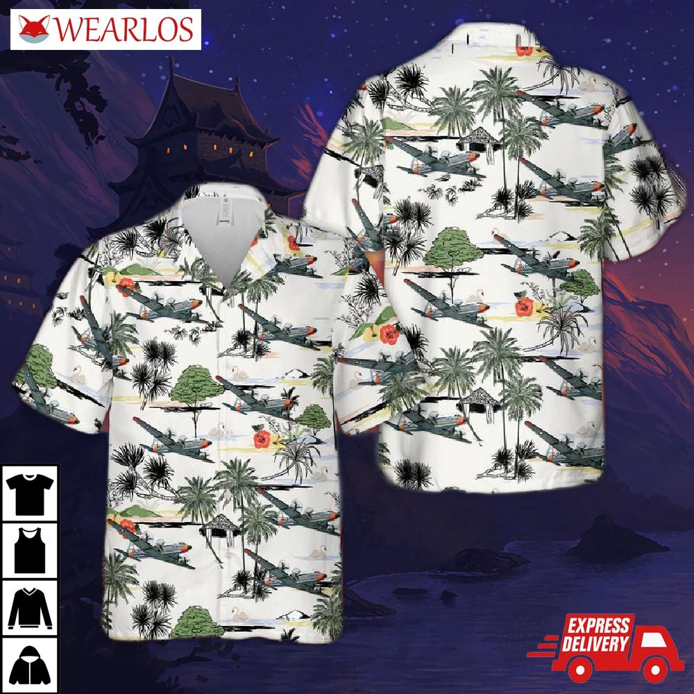 Us Air Force C-54d Skymaster Hawaiian Shirt