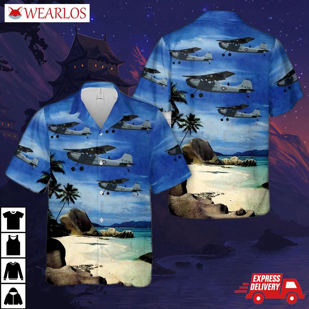 Us Air Force Cessna Bird Dog Hawaiian Shirt