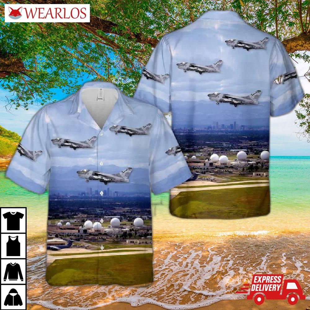 Us Air Force Colorado National Guard 120th Tfs, 140th Tfw A-7d Corsair Ii Hawaiian Shirt