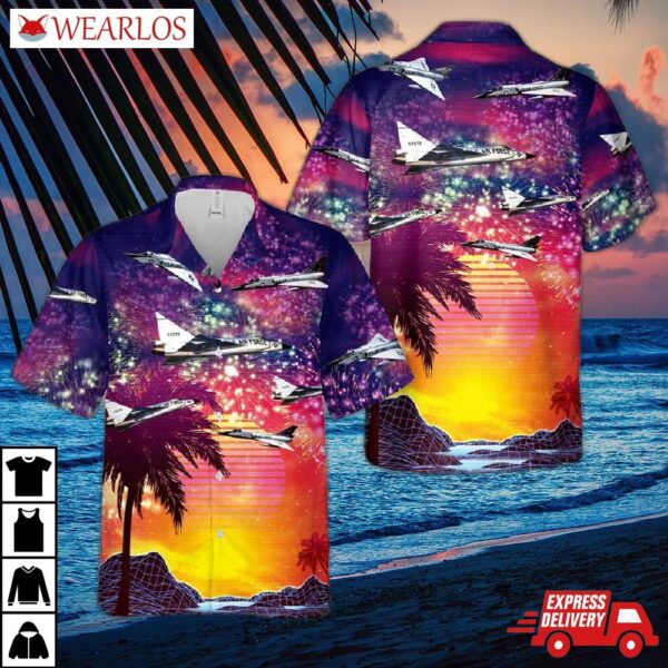 Us Air Force Convair F-106 Delta Dart Hawaiian Shirt