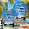 Us Air Force District Of Columbia National Guard 113th Wing Boeing C-40c Clipper (s/n 02-0202) Hawaiian Shirt