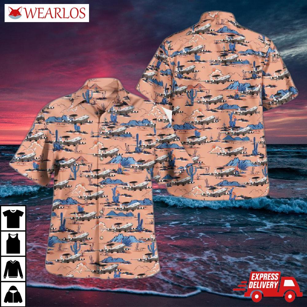 Us Air Force E-3 Awacs Hawaiian Shirt