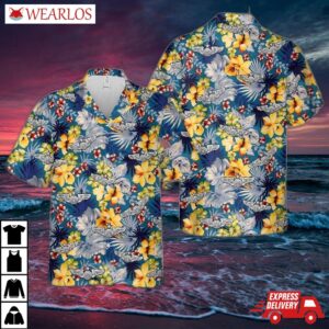 Us Air Force Enlisted Aircrew Senior Wings Hawaiian Shirt