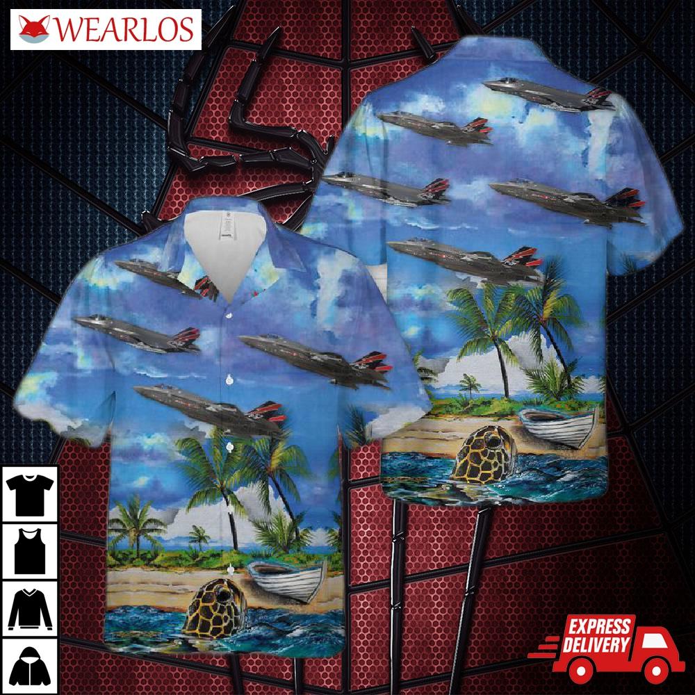 Us Air Force F-35a Lightning Ii Af-01 Hawaiian Shirt