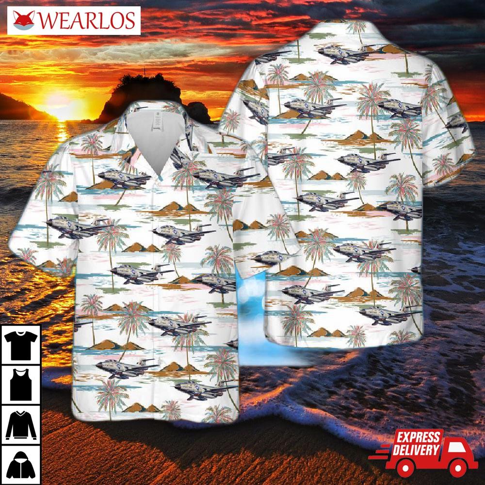 Us Air Force F101b Voodoo Hawaiian Shirt