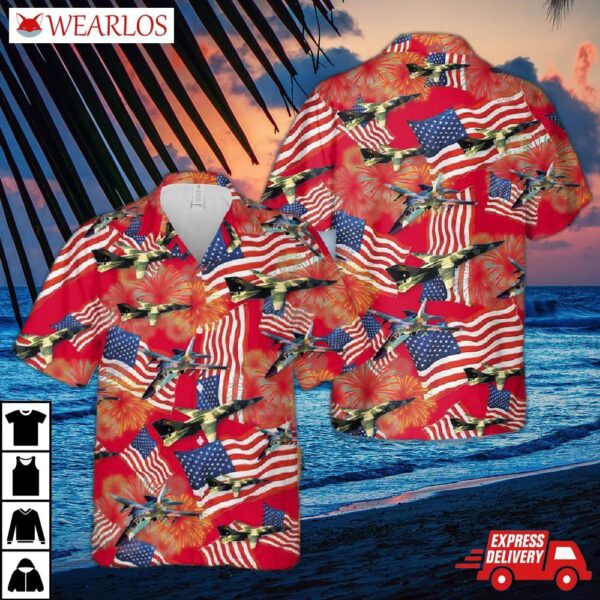 Us Air Force General Dynamics F-111 Aardvark Hawaiian Shirt