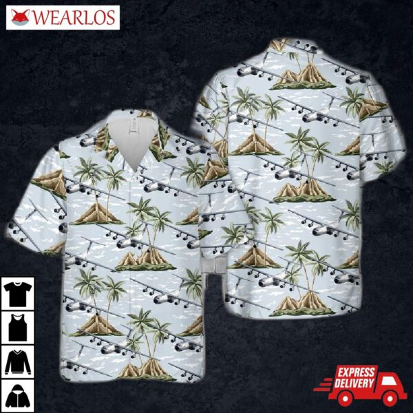 Us Air Force Hanoi Taxi Lockheed C-141 Starlifter Hawaiian Shirt