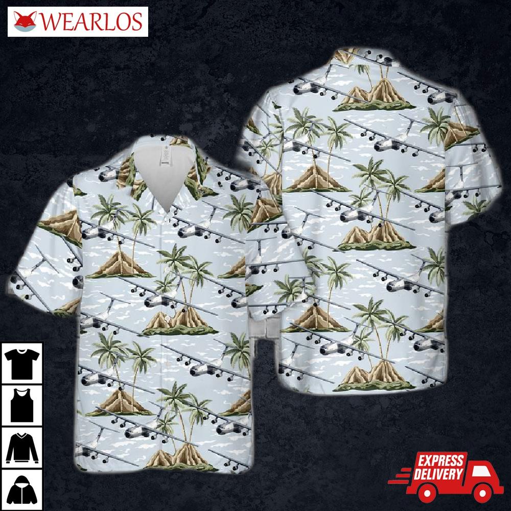 Us Air Force Hanoi Taxi Lockheed C-141 Starlifter Hawaiian Shirt