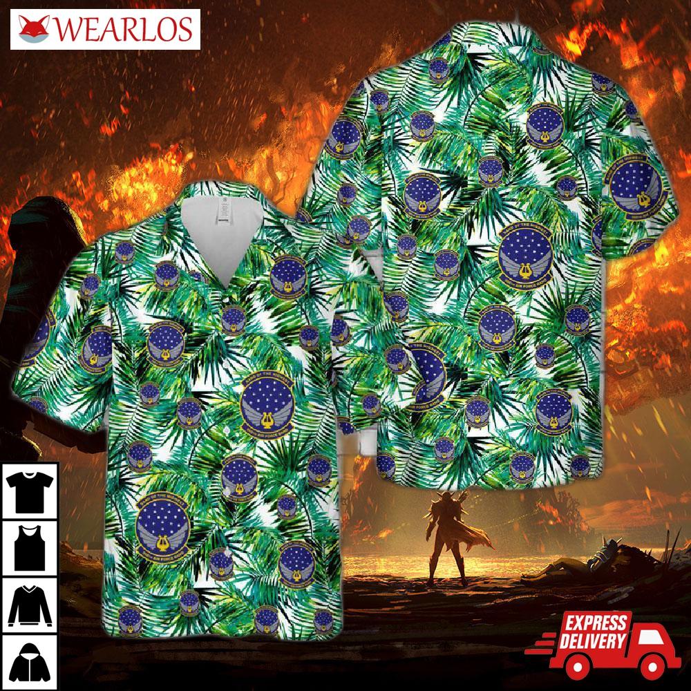 Us Air Force Illinois National Guard, Band Of The Midwest, 566th Hawaiian Shirt