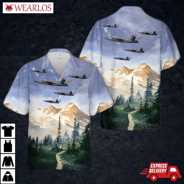 Us Air Force Kratos Xq-58 Valkyrie Hawaiian Shirt